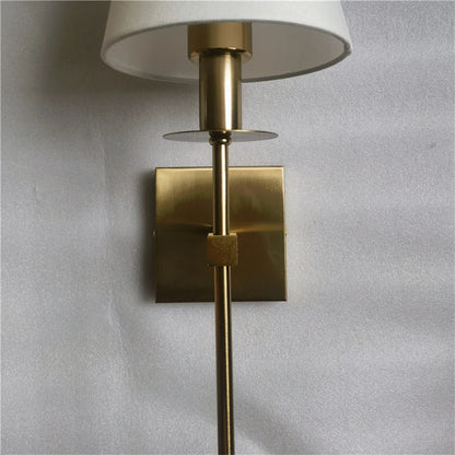 DecorBites™ Cloth Lampshade Wall Sconce for Home Decor & Bathroom Mirror Light