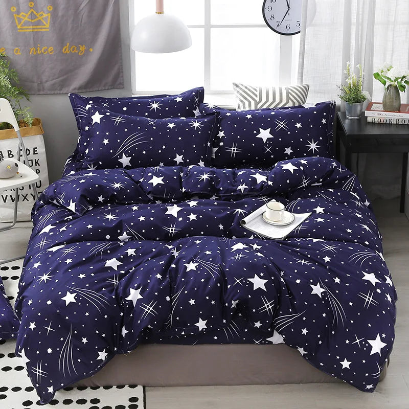 DecorBites™ Cartoon Printed Bedding Sets - Soft Quilt Cover Kit for All Seasons