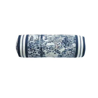 DecorBites™ Ancient Indigo Jungle Decorative Cushion Covers - Hand-Painted Throw Pillow Case