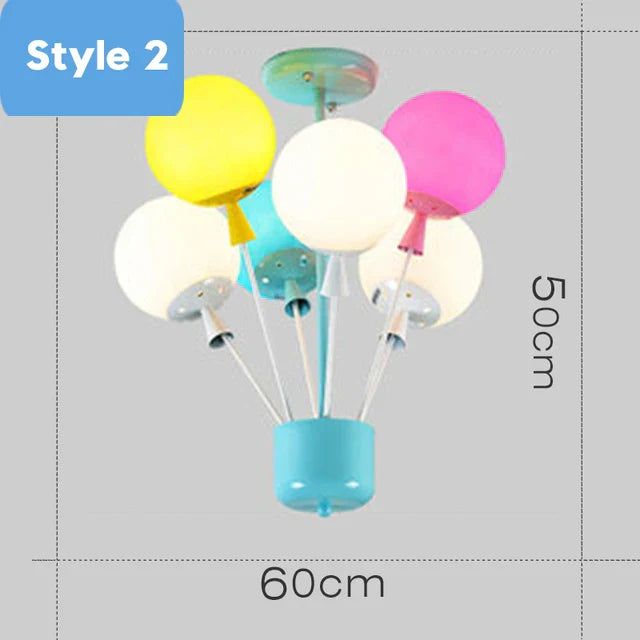 DecorBites™ Balloon Ceiling Chandelier for Kids Room, Bedroom, Living Room, Nursery - Indoor Art Decor