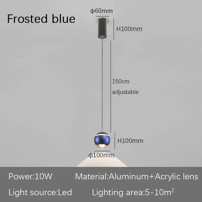 DecorBites™ LED Bedside Lifting Chandelier – Modern Minimalist Nordic Pendant Light for Home Décor