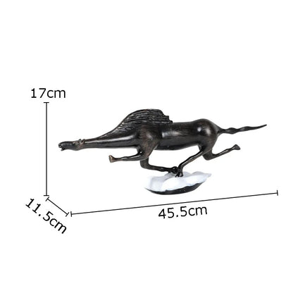 DecorBites™ Bull Statue: Abstract Cast Iron Cattle Sculpture for Modern Home Decor