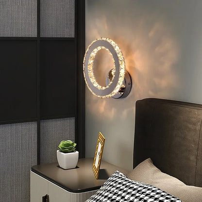 DecorBites™ Crystal Led Wall Sconce | Modern Minimalist Living Room Lighting