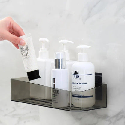 DecorBites™ Bathroom Shelves Wall Mounted Shower Organizer Basket Storage Rack