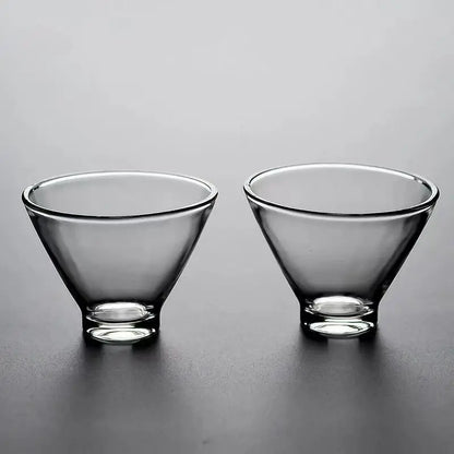 DecorBites™ Japanese Tea Cup Set of Cute Heat-resistant Glass Mugs and Teacups