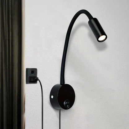 DecorBites™ Bronze Gooseneck LED Wall Lamp Bedroom Bedside Sconce Spot Lighting