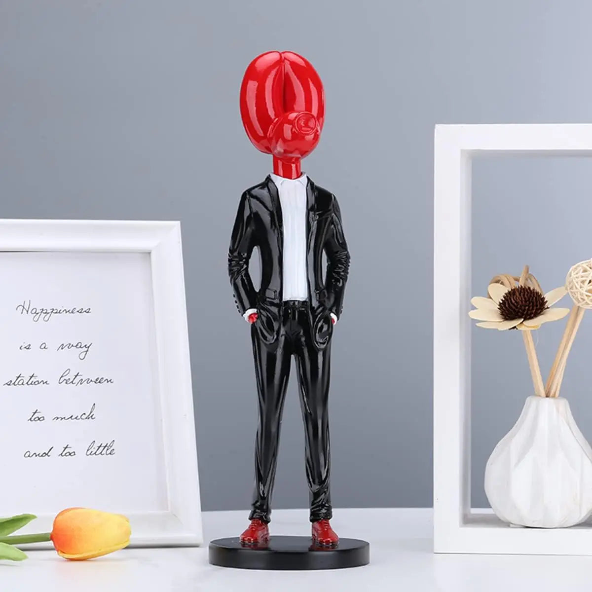 DecorBites™ Balloon Dog Statue Resin Sculpture Modern Home Office Decor
