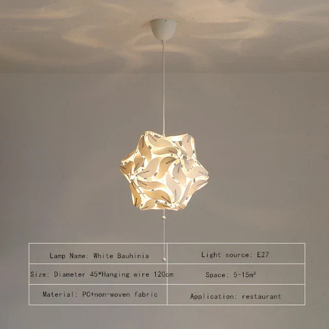 DecorBites™ Bauhinia Flower Chandelier: Modern Luxury Retractable Lighting Fixture for Stores & Hotels