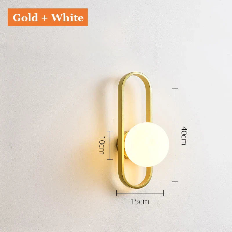 DecorBites™ Glass Aisle Wall Lamp Post-Modern Indoor Decoration Art Lighting