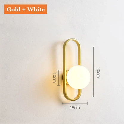 DecorBites™ Glass Aisle Wall Lamp Post-Modern Indoor Decoration Art Lighting