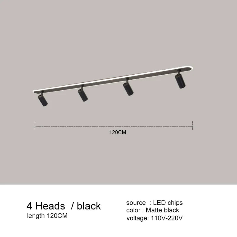 DecorBites™ Black LED Ceiling Spotlights for Living Room Kitchen Bedroom Decor