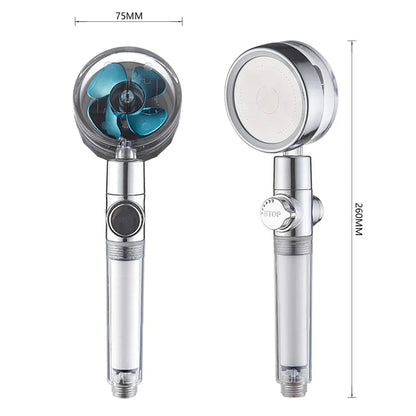 ™ High Pressure Shower Head with 360° Rotation & Water Saving Nozzle