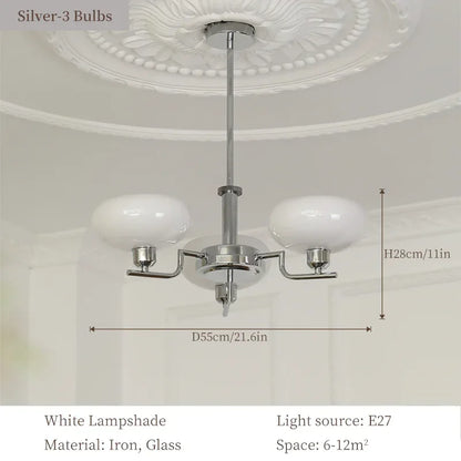 DecorBites™ Bauhaus Glass Pendant Chandelier for Bedroom Living Room Dining Ceiling Lamp