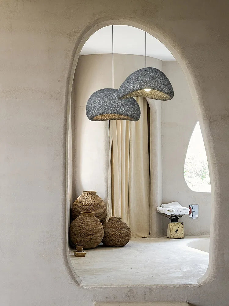 DecorBites™ Japanese Wabi Sabi LED Pendant Lamp Modern Simple Living Room Bedroom Chandelier