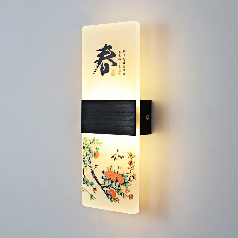 DecorBites™ Acrylic Shade LED Square Wall Lamp for Home Decor