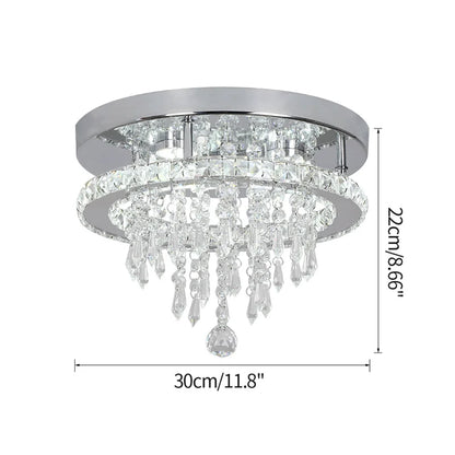 DecorBites™ Crystal Ceiling Lamp Smart LED Chandelier Remote Control Hanging Decor