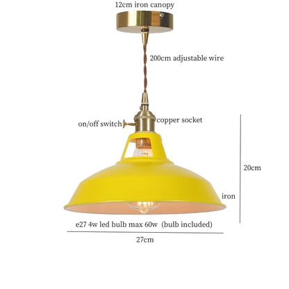 DecorBites™ Blue Iron Art LED Pendant Light, Nordic Modern Style for Home and Commercial Spaces