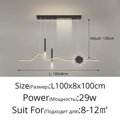 DecorBites™ LED Pendant Lights Modern Hanging Lamp Dining Kitchen Island Decor