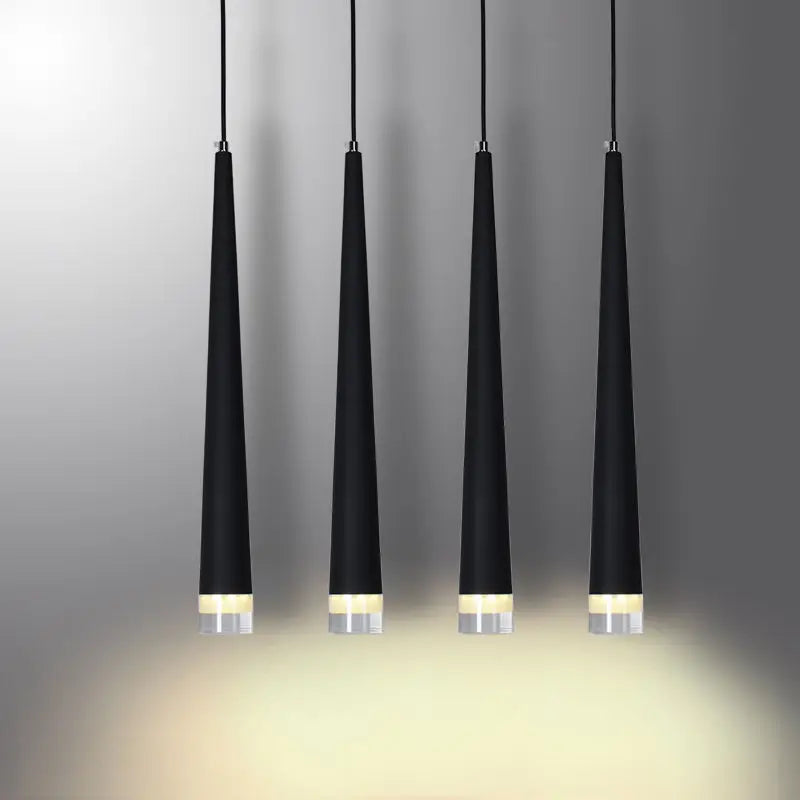 DecorBites™ Black LED Ceiling Chandelier: Stylish Staircase Lighting for Home Decor & Living Room