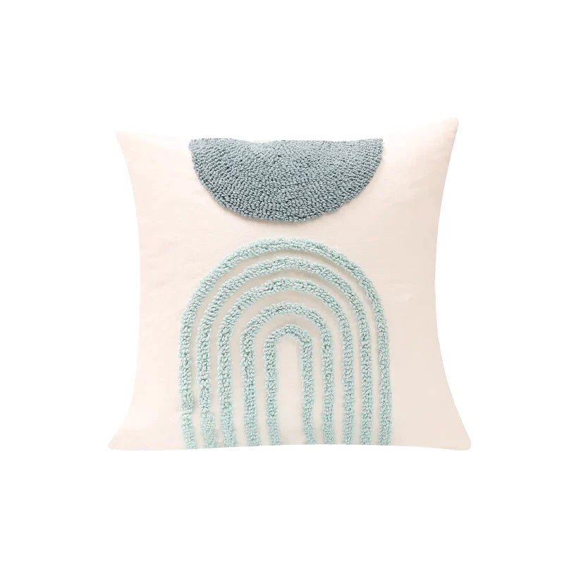 DecorBites™ Geometric Tufted Diamond Pillow Cover 45x45cm/30x50cm Square for Living Room