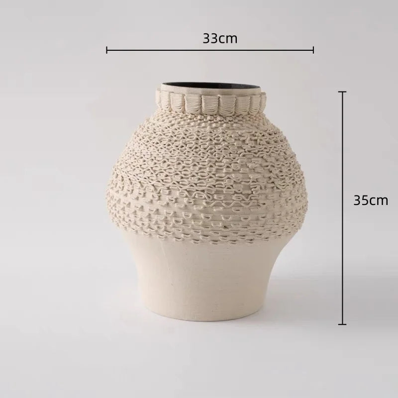 DecorBites™ Geometric Folding Ceramic Flower Vase Home Decor Handicrafts