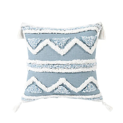 DecorBites™ Geometric Tassel Tufted Pillow Covers for Home Decoration