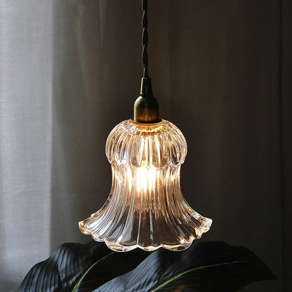 DecorBites™ Brass LED Pendant Light Fixture Clear Glass Nordic Modern Hanging Lamp