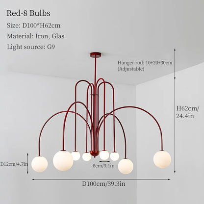 DecorBites™ LED Pendant Chandelier for Living Room Bedroom Decor