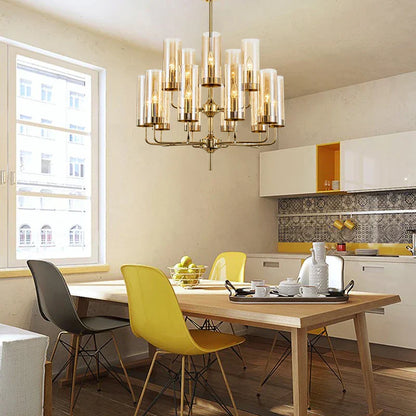DecorBites™ American Lustre Glass Chandelier LED Pendant Light Fixture