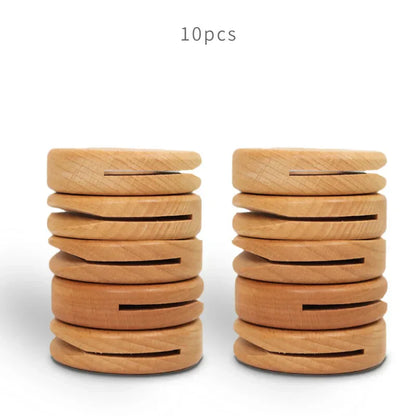 DecorBites™ Black Walnut Donuts Bag Clip: Wooden Sealing Clips for Stylish Kitchen Organization