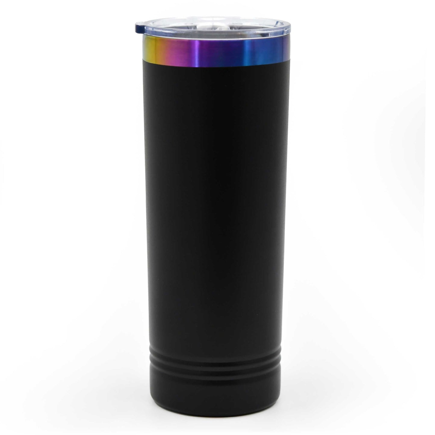 Sandhill Crane Skinny Tumbler with Slider Lid | 22 oz | Rainbow Chrome Engraving | Multiple Colors | RCK Creations & More