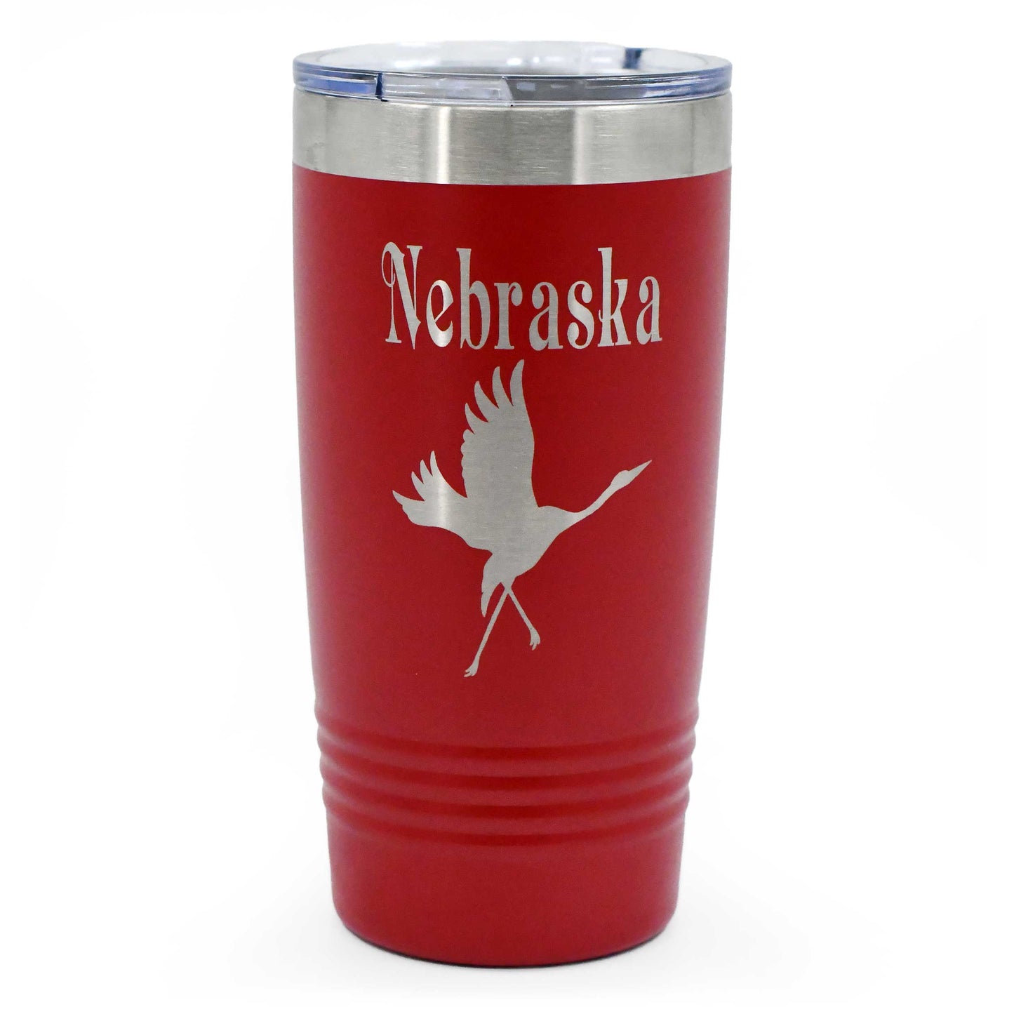 Sandhill Crane Stainless Steel Vacuum Insulated Tumbler | 20 oz | Multiple Colors | RCK Creations and More