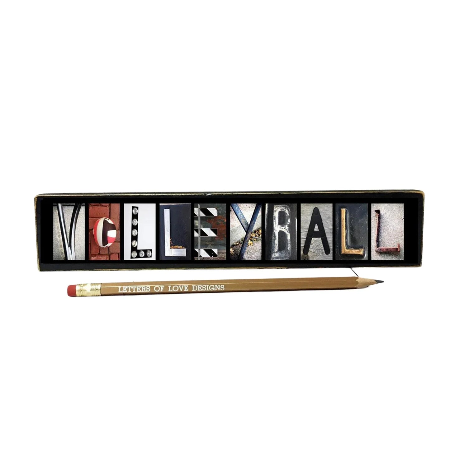 Customizable Word Block | 10.5" x 2.75" | Letters of Love Designs