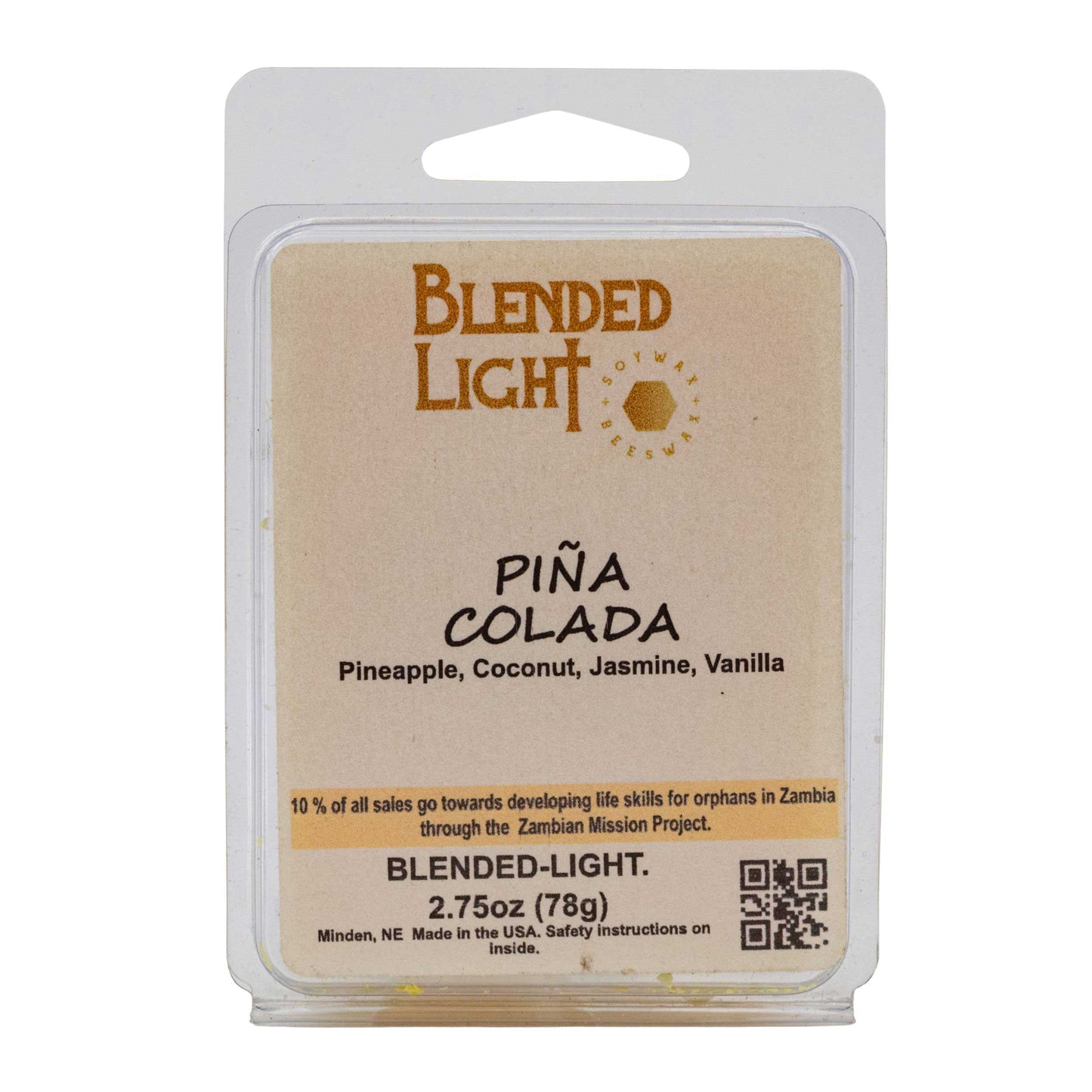 Pina Colada Scented Wax Melts | 2.75 oz | Blended Light