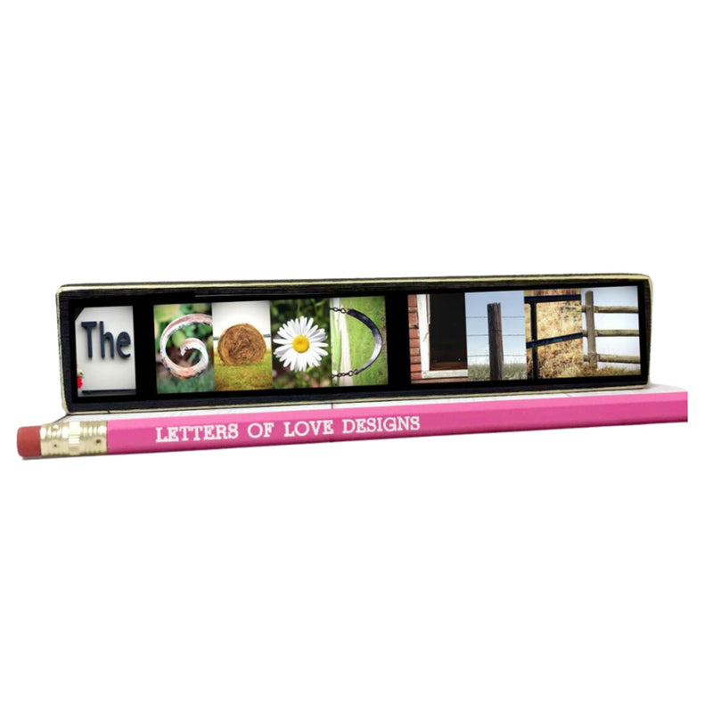 The Good Life Word Block | Multiple Sizes | Letters of Love Designs