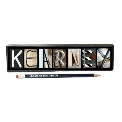 Customizable Word Block | 6.25" x 1.5" | Letters of Love Designs