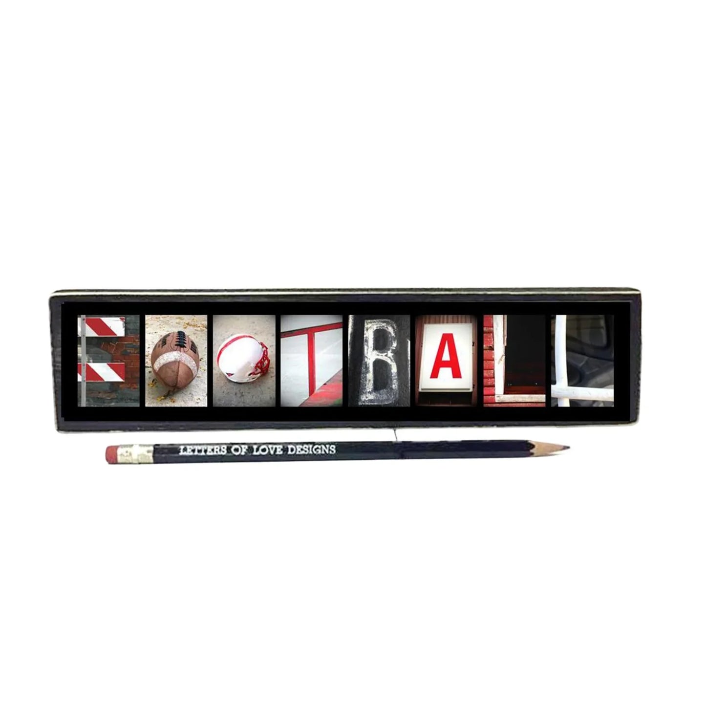 Customizable Word Block | 6.25" x 1.5" | Letters of Love Designs