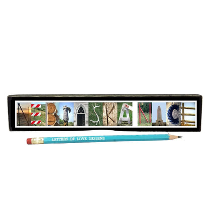 Customizable Word Block | 6.25" x 1.5" | Letters of Love Designs