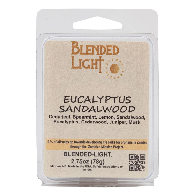 Eucalyptus Sandalwood Scented Wax Melts | 2.75 oz | Blended Light