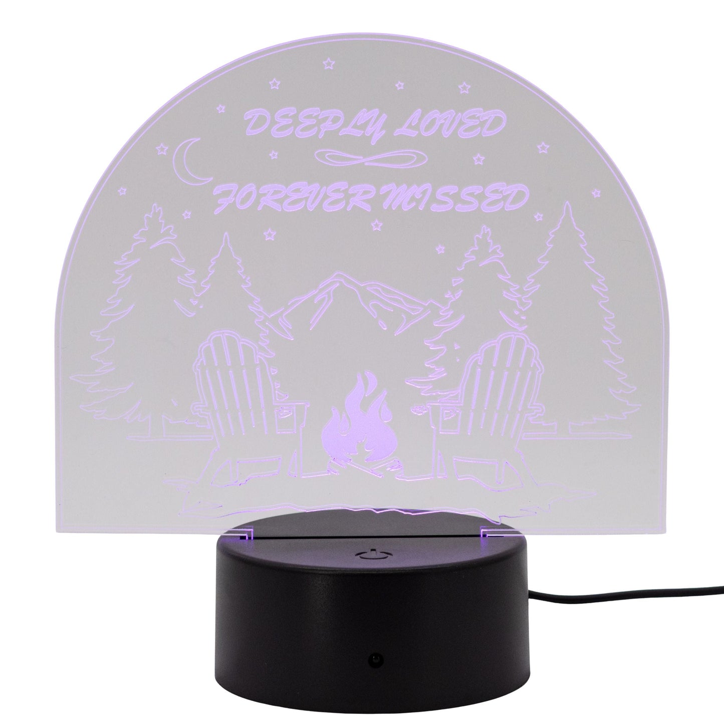 Customizable LED Lighted Memorial Plaque | Create Your Own | Glowing Creation