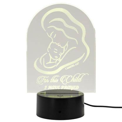 Baby LED Lighted Plaque | Multiple Sayings | Glowing Creation