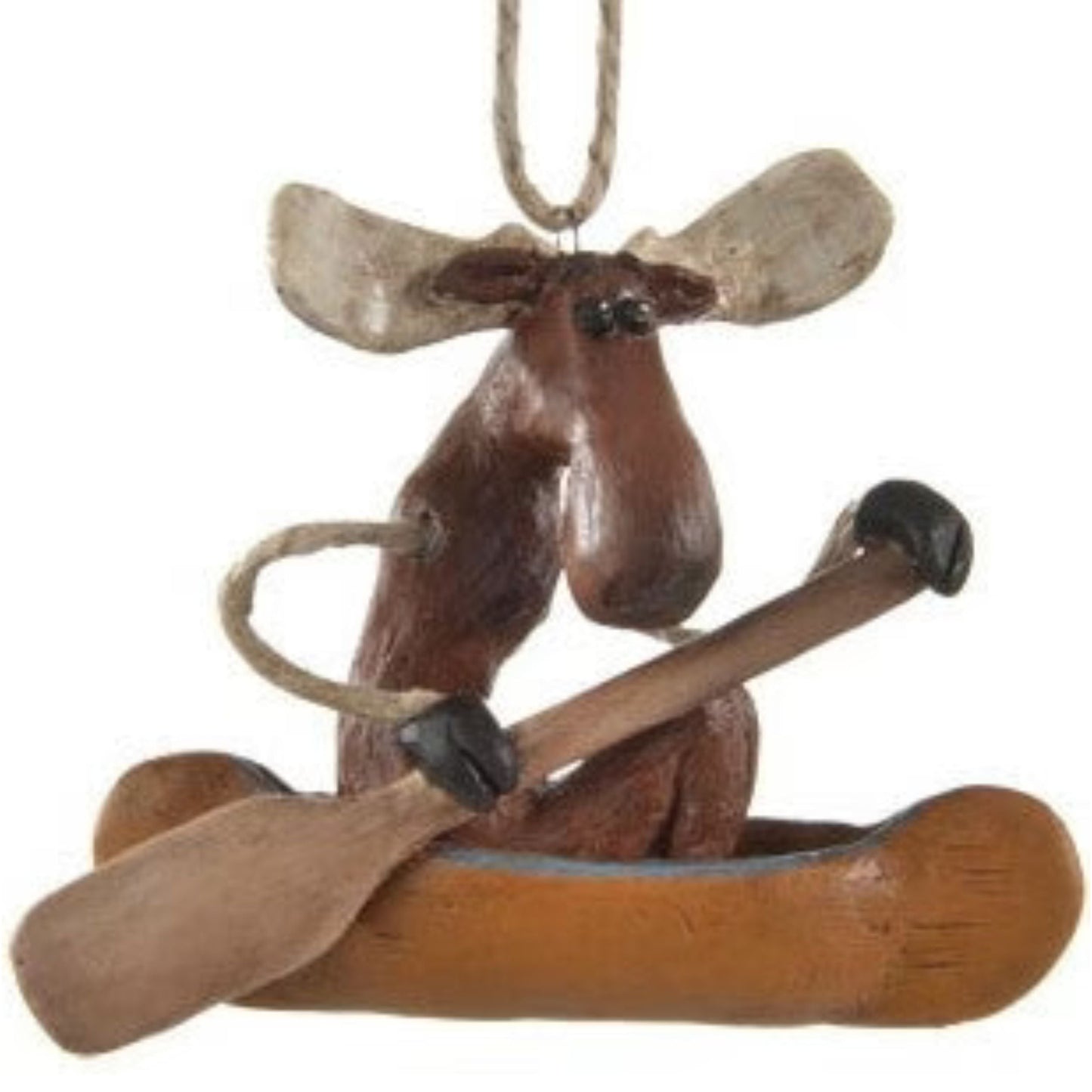 Moose In A Canoe Ornament | Bert Anderson Collection