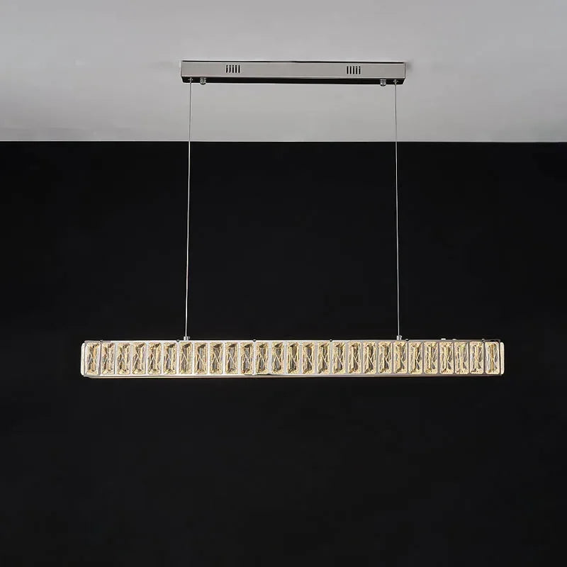 DecorBites™ Crystal Chandelier LED Golden Modern Luxury Ceiling Home Interior Shop
