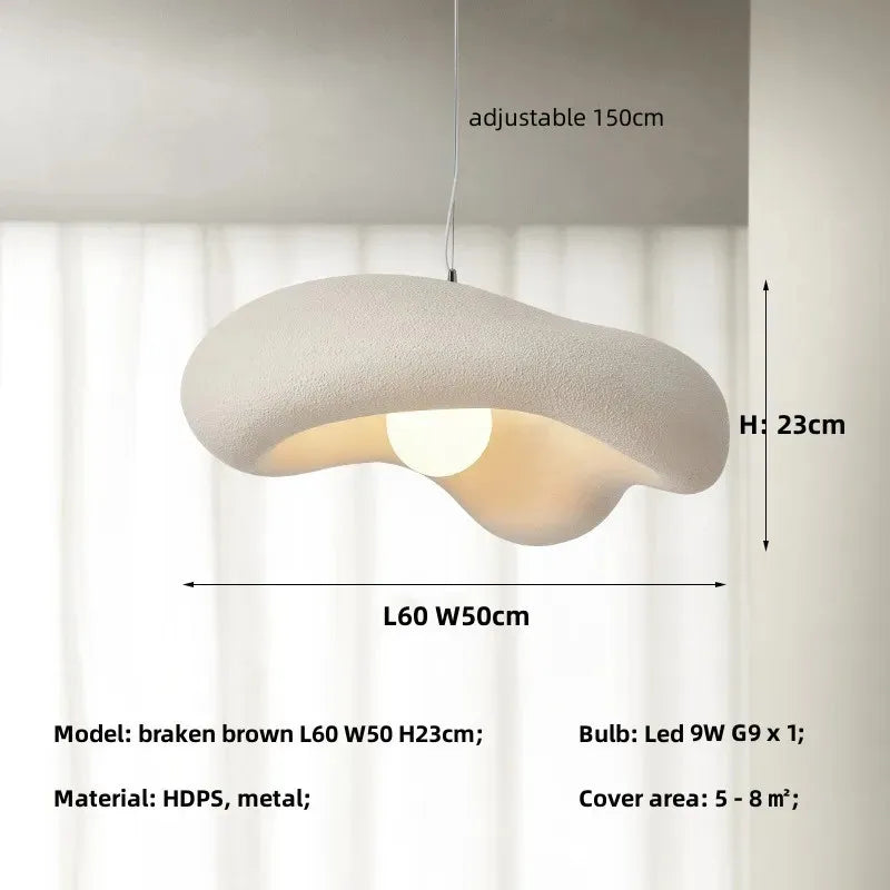 DecorBites™ Creamy Style Pendant Light | Resin Dining Room LED Island Lamp