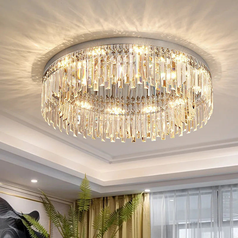 DecorBites™ Crystal Ceiling Lamp: Modern Minimalist Light Luxury for Home Indoor Lighting