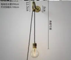 DecorBites™ LED Wall Lamp 4W Beside Home Lighting with Knob Switch