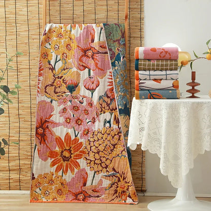 DecorBites™ Cotton Gauze Adult Bath Towels: Luxury, Quick-Dry, Soft & Absorbent