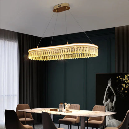 2024 DecorBites™ Modern Crystal LED Chandelier for Living & Dining Room Decor