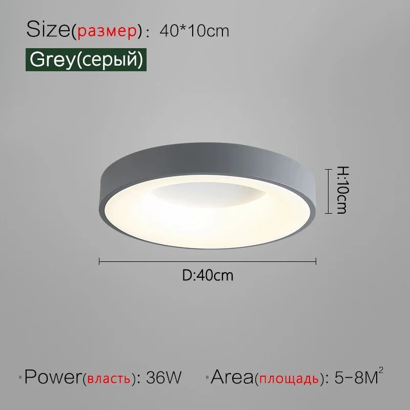 DecorBites™ 2023 Minimalist Round Dining Room Master Bedroom Ceiling Lamp