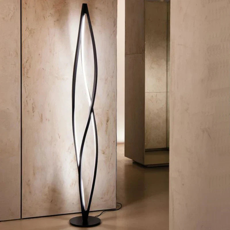 DecorBites™ LED Spiral Aluminu Chandelier - Modern Decor for Home, Office, and Dining Areas